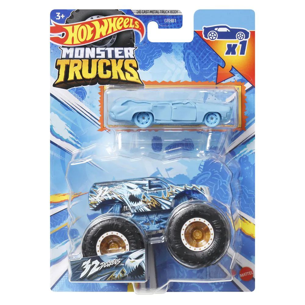 Set 2 masinute Hot Wheels Monster Trucks 1:64 - poza 4