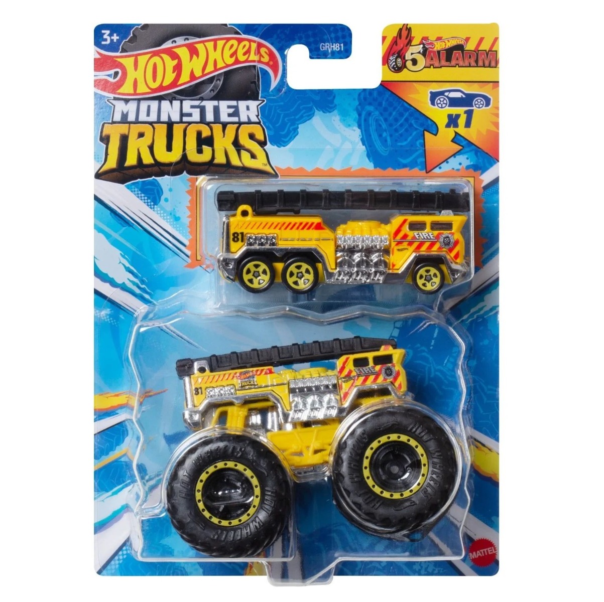 Set 2 masinute Hot Wheels Monster Trucks 1:64 - poza 5