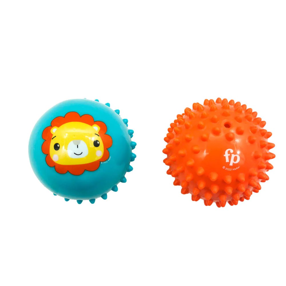 Set 2 mingi senzoriale pentru bebelusi Fisher Price Baby Massage - poza 1