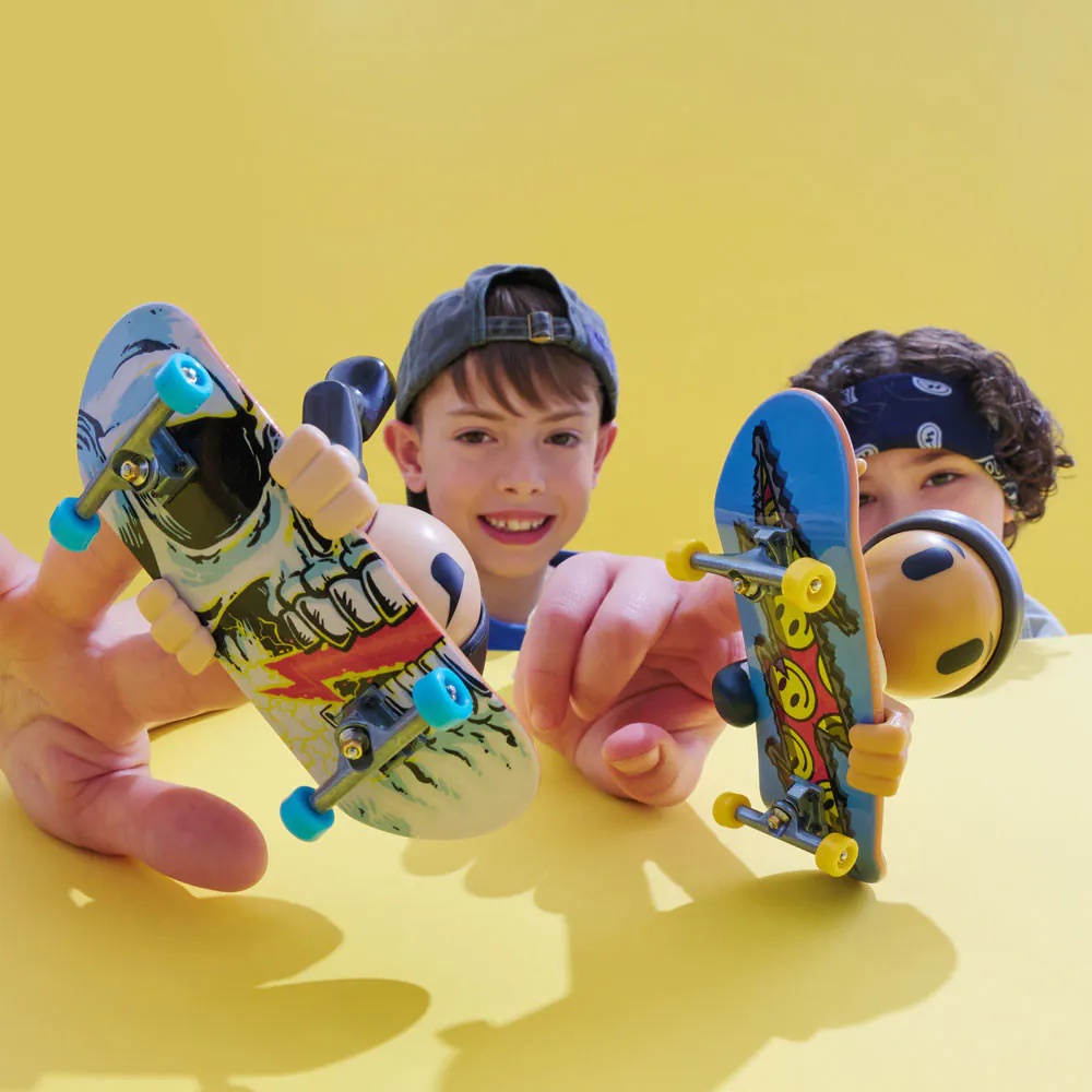 Set 2 mini skateboard cu figurina Tech Deck Sk8Crew Deluxe 6071061 - poza 4