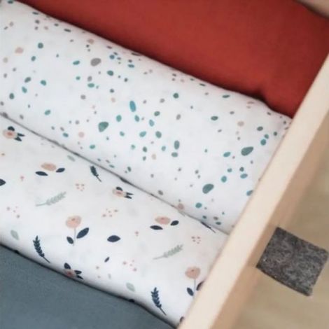 Set 2 Museline Beaba bumbac 120x120 cm Hot Sauce Terrazzo - poza 2