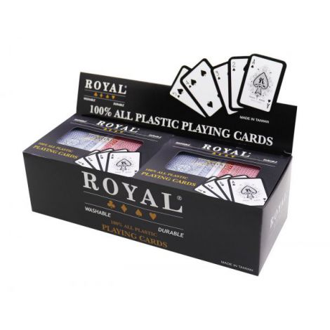 Set 2 Pachete Carti Royal Canasta Poker Din Plastic - poza 2