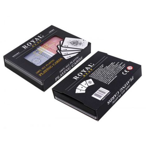 Set 2 Pachete Carti Royal Canasta Poker Din Plastic - poza 4