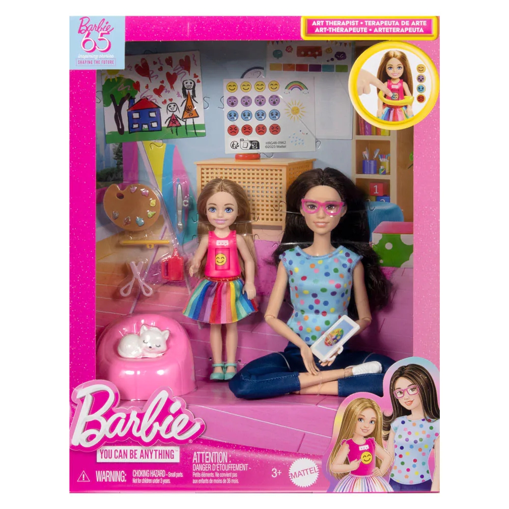 Set 2 papusi cu accesorii Barbie Careers Terapie prin Arta - poza 2