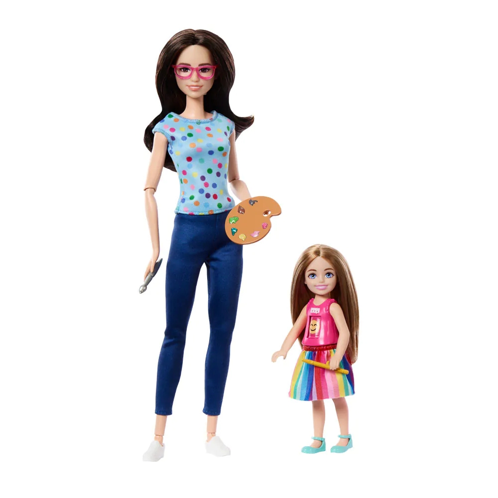 Set 2 papusi cu accesorii Barbie Careers Terapie prin Arta - poza 4