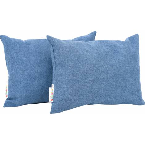 Set 2 perne decorative dreptunghiulare Albastru Navy - poza 1