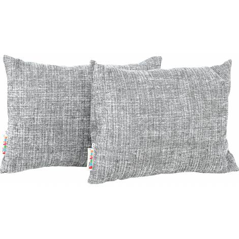 Set 2 perne decorative dreptunghiulare Gri melange