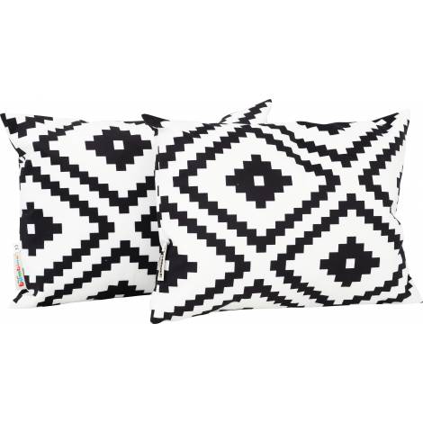 Set 2 perne decorative dreptunghiulare romburi - poza 1