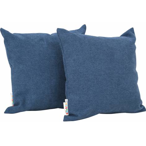 Set 2 perne decorative patrate Albastru Navy - poza 1
