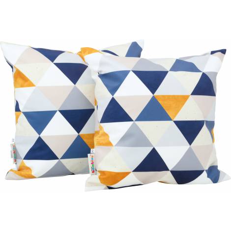 Set 2 perne decorative patrate Triunghiuri - poza 1