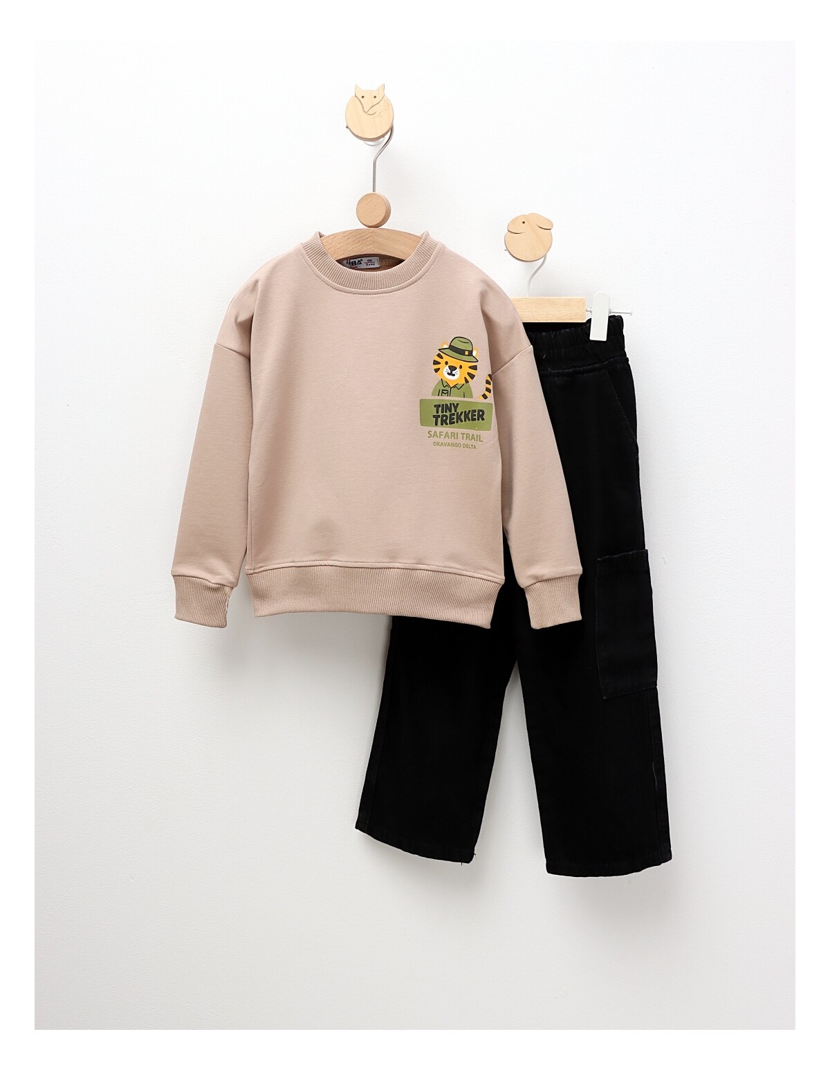 Set 2 piese Tiny trekker crem