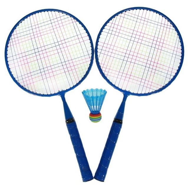 Set 2 rachete de badminton, pentru copii, albastru,46 cm