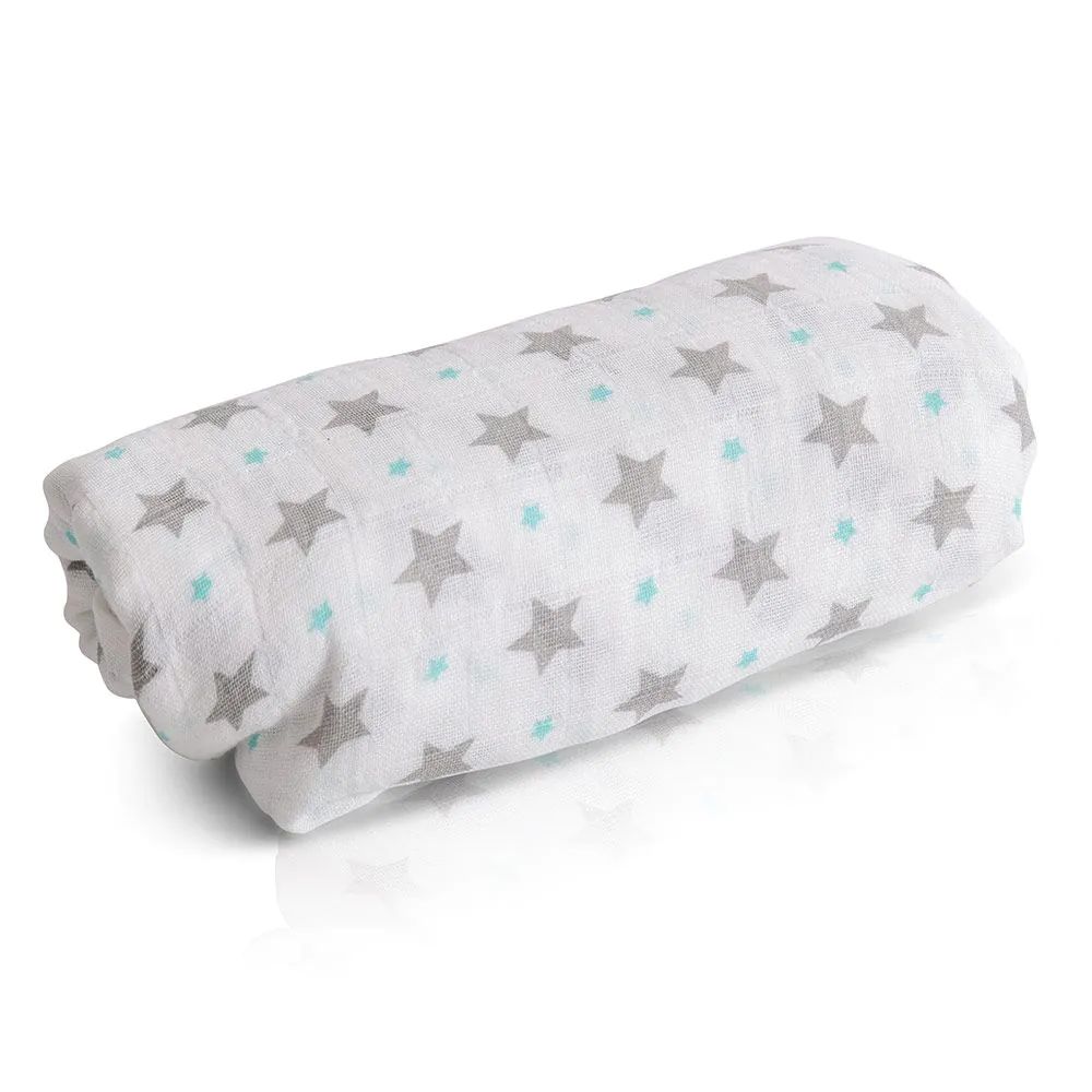 Set 2 scutece muselina cu cleme de prindere Cangaroo 120 x 120 Aimy - poza 4