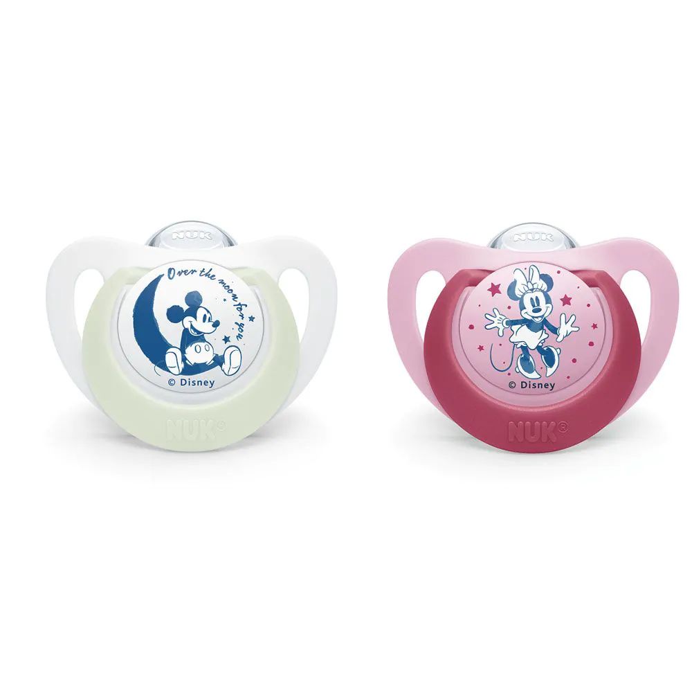 Set 2 suzete Nuk Disney Mickey Night and Day 6-18 luni - poza 2