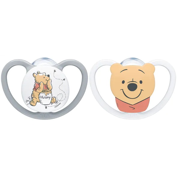 Set 2 Suzete NUK Perfect Match Air Silicon Cutie Depozitare Winnie the Pooh 6-18 luni - poza 2