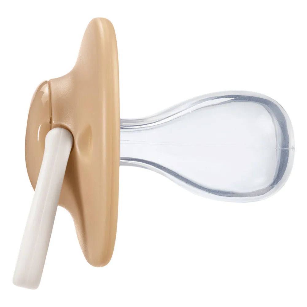 Set 2 suzete ortodontice silicon Tommee Tippee Anytime 18-36 luni Brown Beige Bee - poza 3