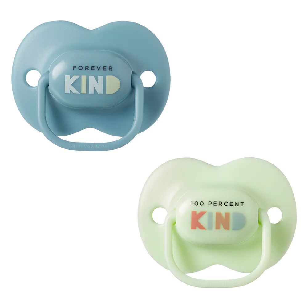 Set 2 suzete ortodontice silicon Tommee Tippee Anytime 6-18 luni Blue Green Kind - poza 1