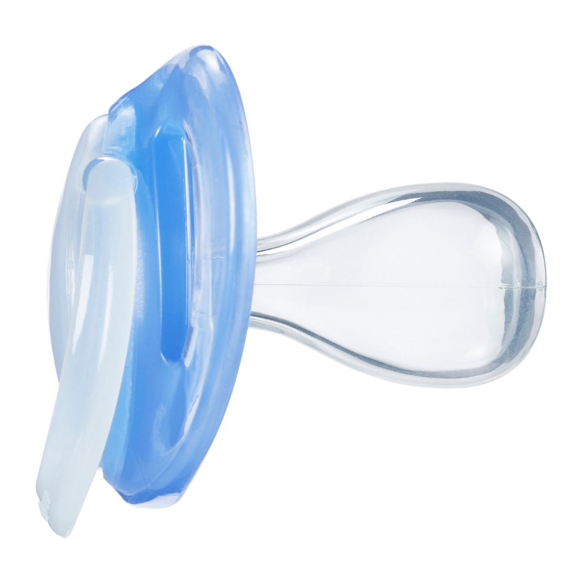 Set 2 suzete ortodontice silicon Tommee Tippee Night 18-36 luni Blue - poza 4