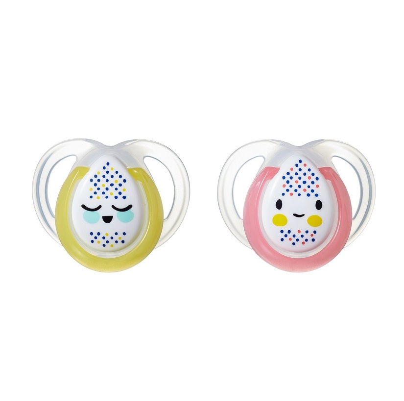 Set 2 suzete ortodontice Tommee Tippee Night 0-6 luni - poza 1