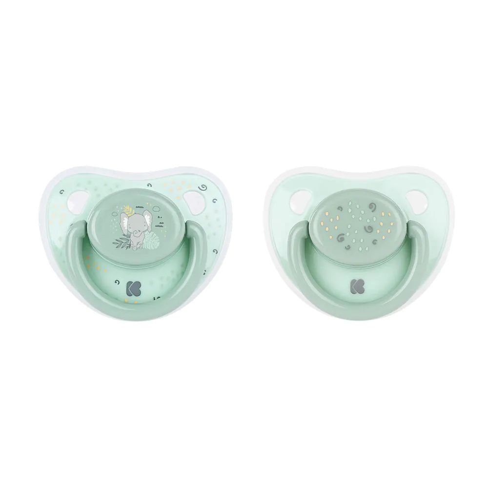 Set 2 suzete silicon Kikka Boo Savanna 6-18 luni Mint - poza 1