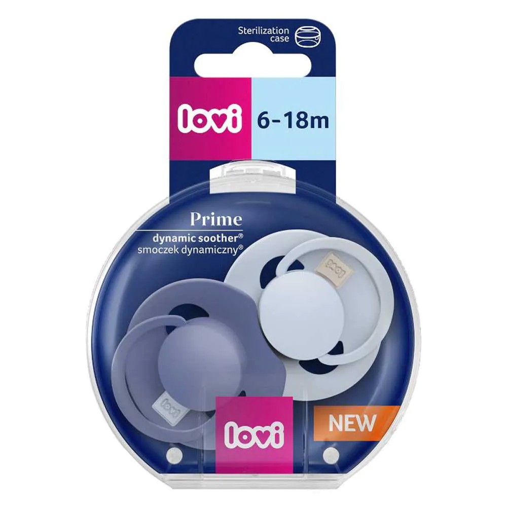 Set 2 suzete silicon Lovi Dynamic Prime 6-18 luni Baby Blue - poza 4