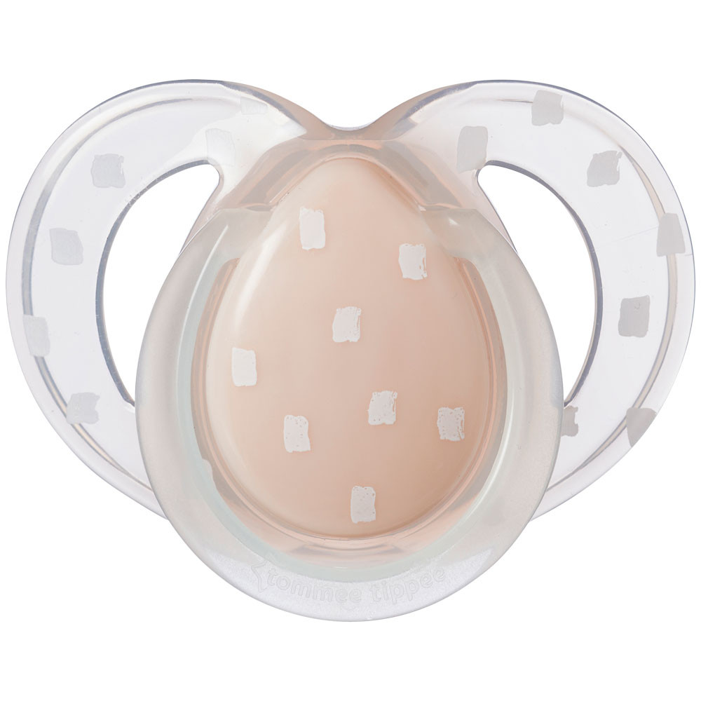 Set 2 suzete silicon ortodontice Tomme Tippee Night 6-18 luni Star Rain Pink - poza 2