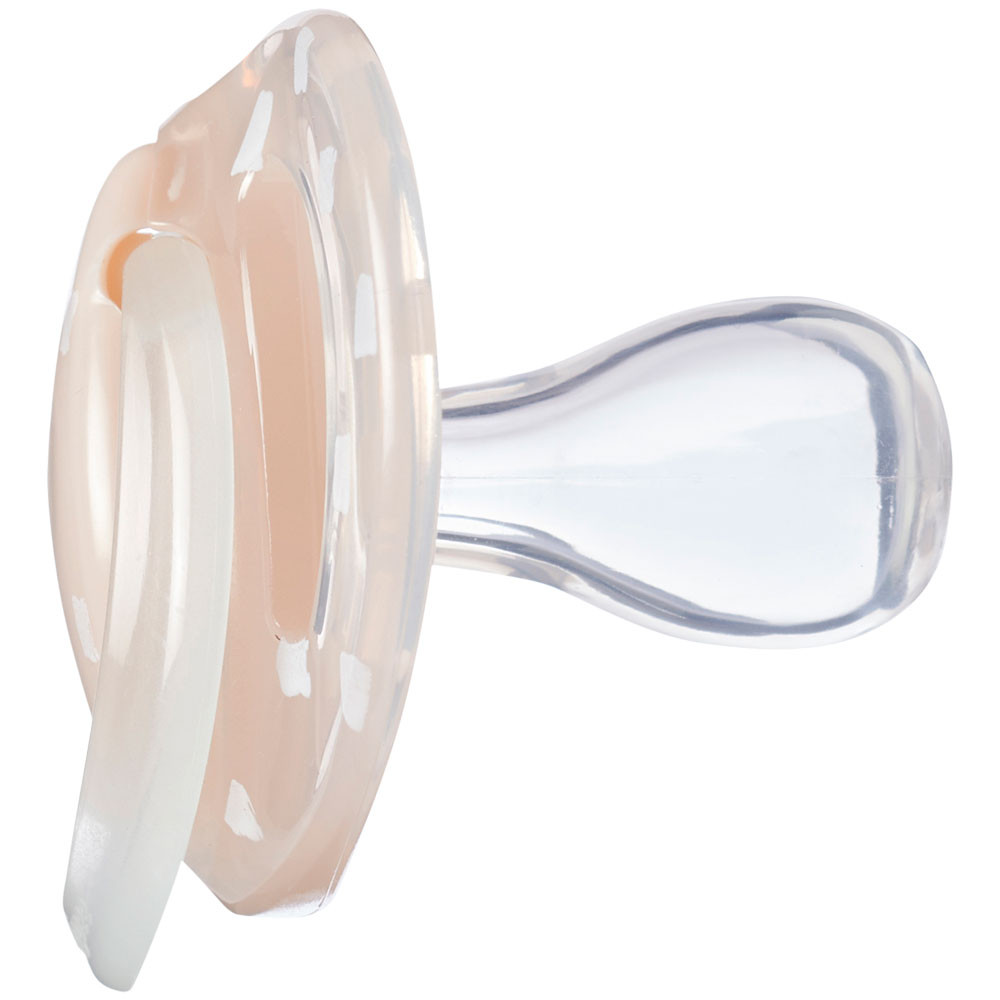 Set 2 suzete silicon ortodontice Tomme Tippee Night 6-18 luni Star Rain Pink - poza 3