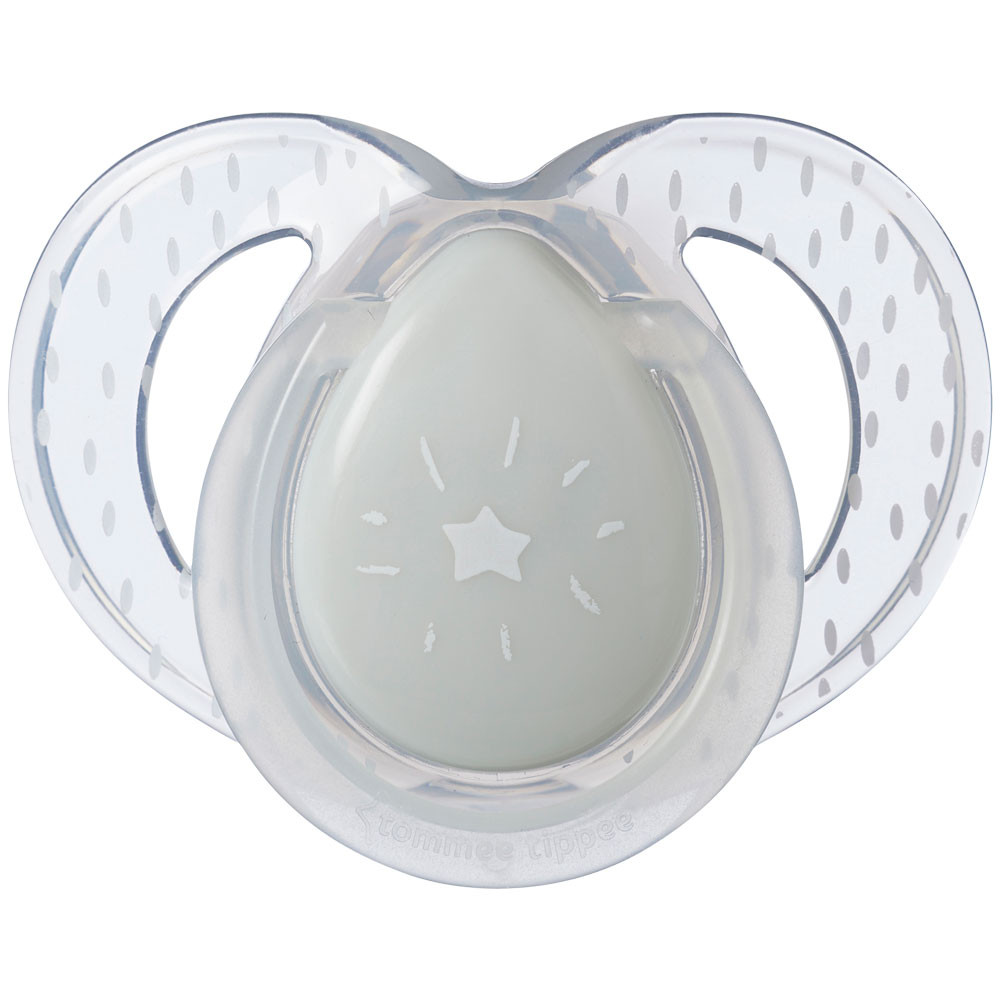 Set 2 suzete silicon ortodontice Tomme Tippee Night 6-18 luni Star Rain Pink - poza 5