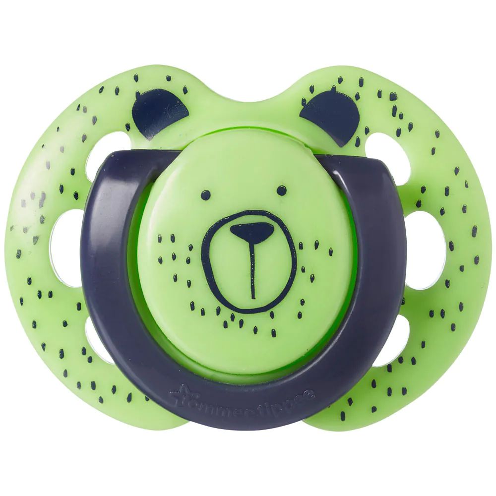 Set 2 suzete silicon ortodontice Tommee Tippee Fun Friends 0-6 luni Green Bear, Blue Squirell - poza 3