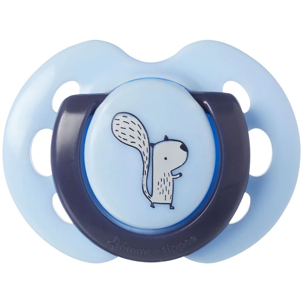 Set 2 suzete silicon ortodontice Tommee Tippee Fun Friends 0-6 luni Green Bear, Blue Squirell - poza 5