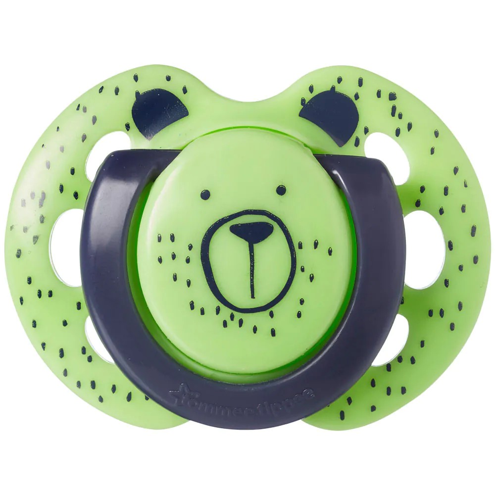 Set 2 suzete silicon ortodontice Tommee Tippee Fun Friends 0-6 luni Green bear, White Squirell - poza 3