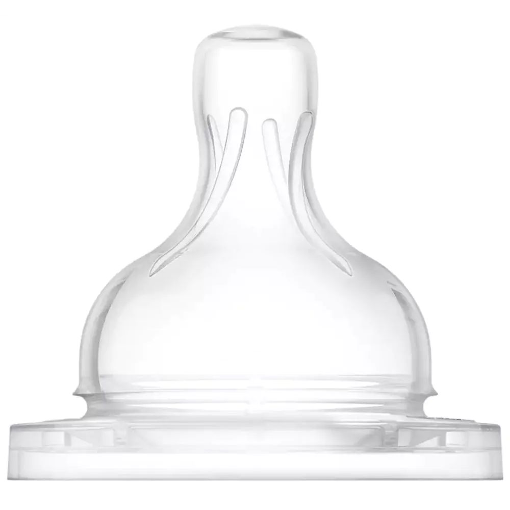 Set 2 tetine din silicon Avent Anti-colic, o luna+, debit 2 - poza 1