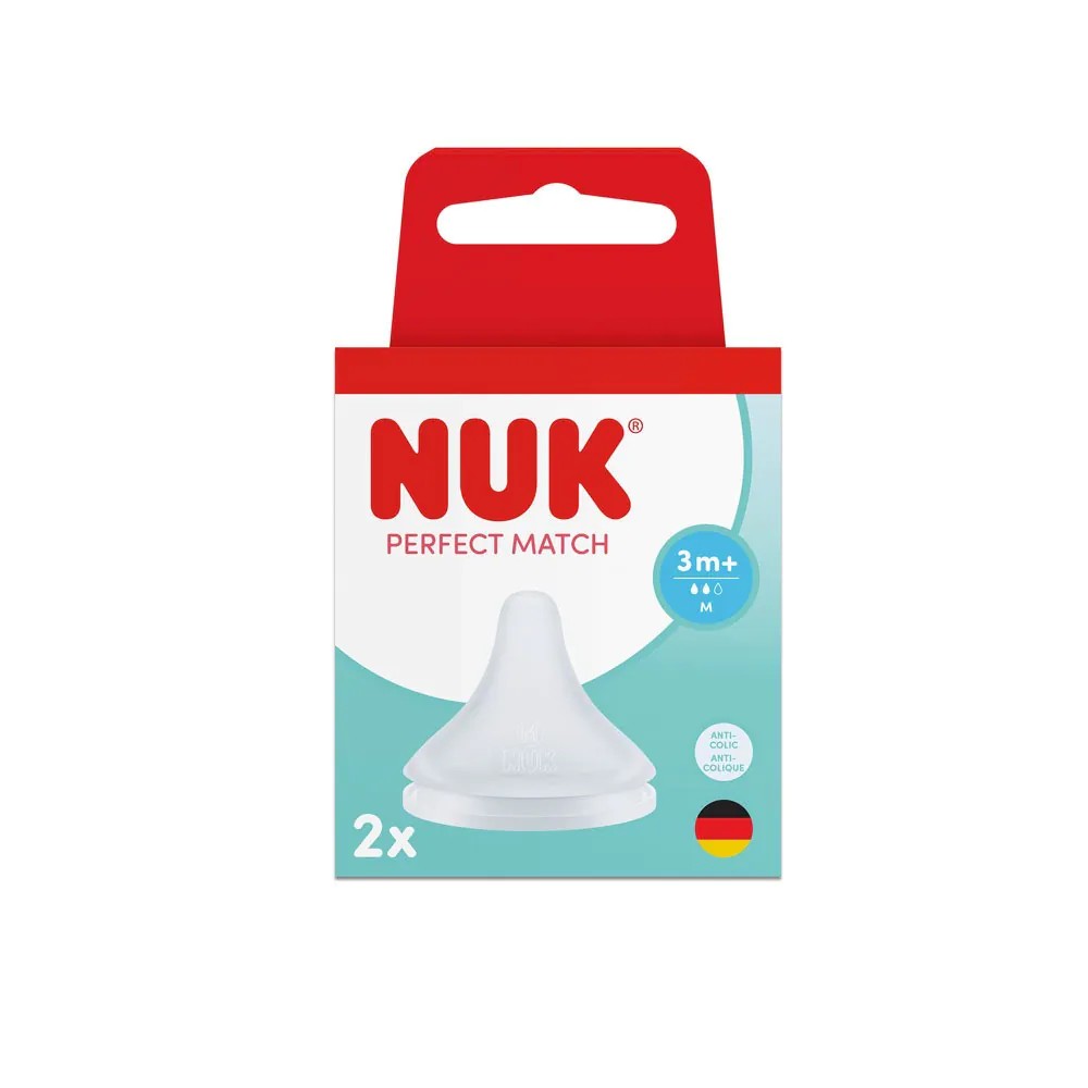 Set 2 tetine silicon Nuk Perfect Match 3 luni+ M - poza 2