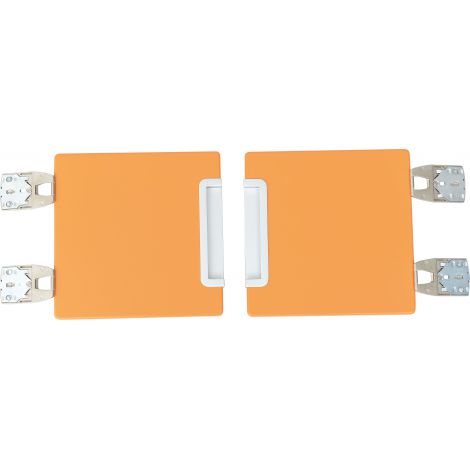 Set 2 usi oranj pentru vestiar Quadro
