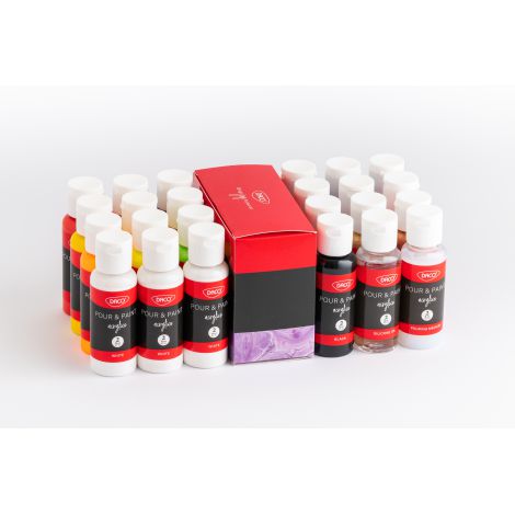 Set 20 culori acril - 60 ml POURING - poza 2