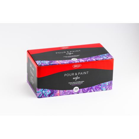 Set 20 culori acril - 60 ml POURING - poza 4