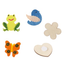 Set 20 de minidecoratiuni din lemn - Beleduc - poza 2