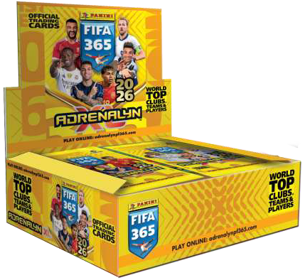 Set 24 plicuri cartonase (144 cartoanse) Panini FIFA 365 Adrenalyn XL 2025-2026