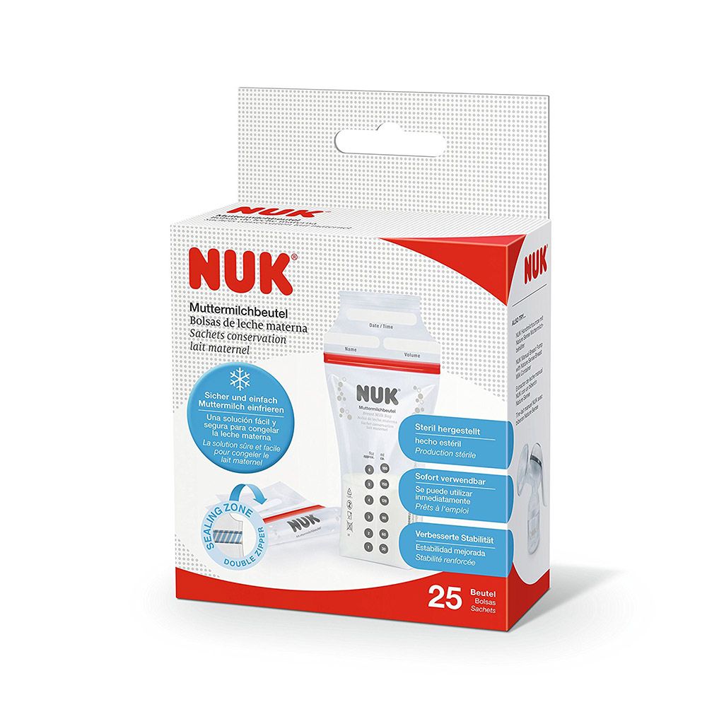 Set 25 pungi lapte matern 180 ml Nuk - poza 2
