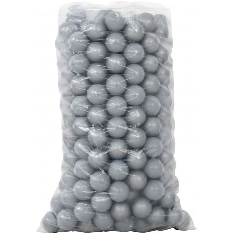 Set 250 bile argintii pentru piscina cu bile - poza 3