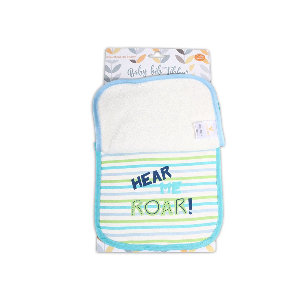 Set 3 bavete din bumbac Cangaroo Tibby Blue - poza 2