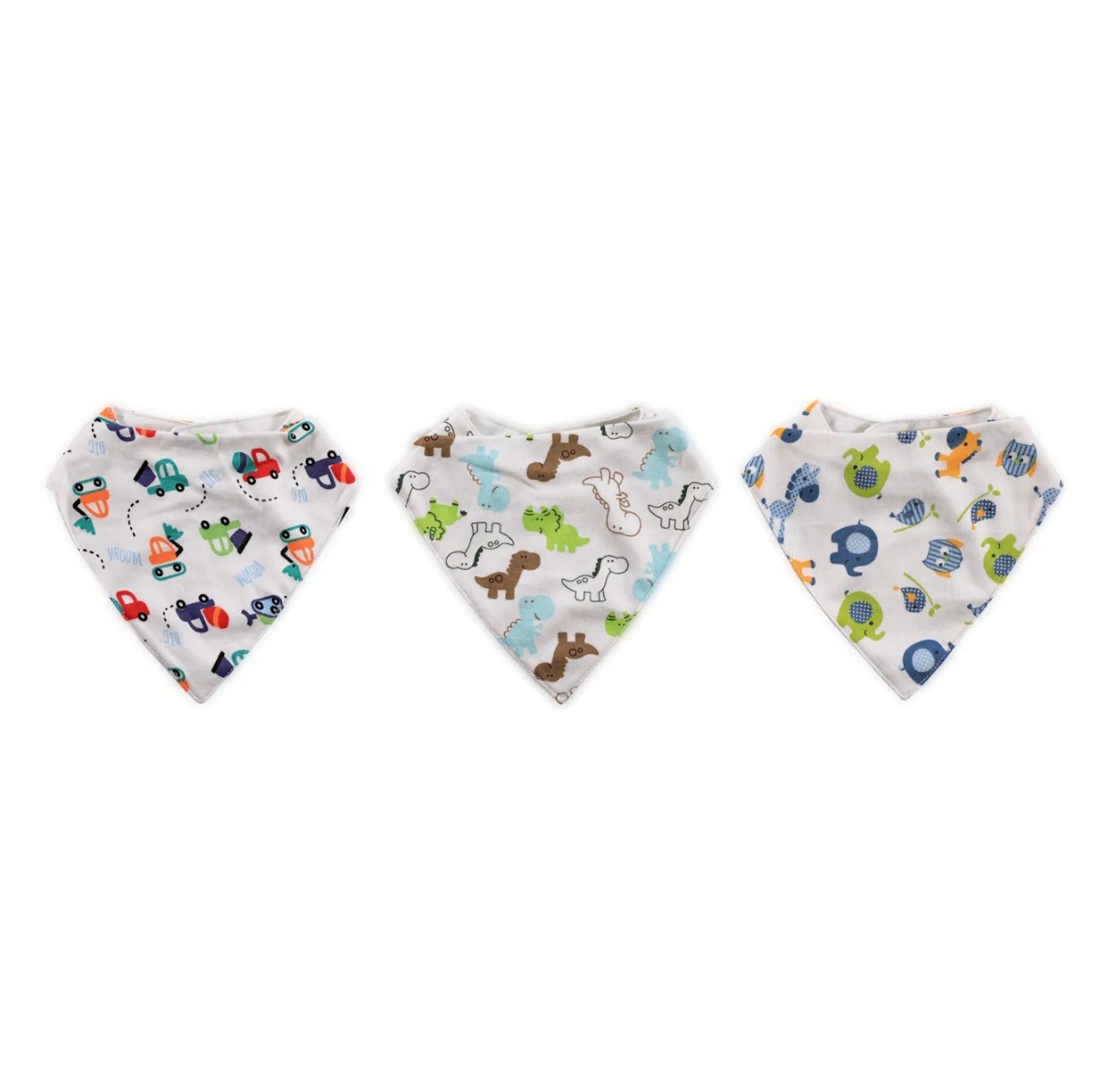 Set 3 bavete Lorelli Baby Care Bandana Baietei - poza 1
