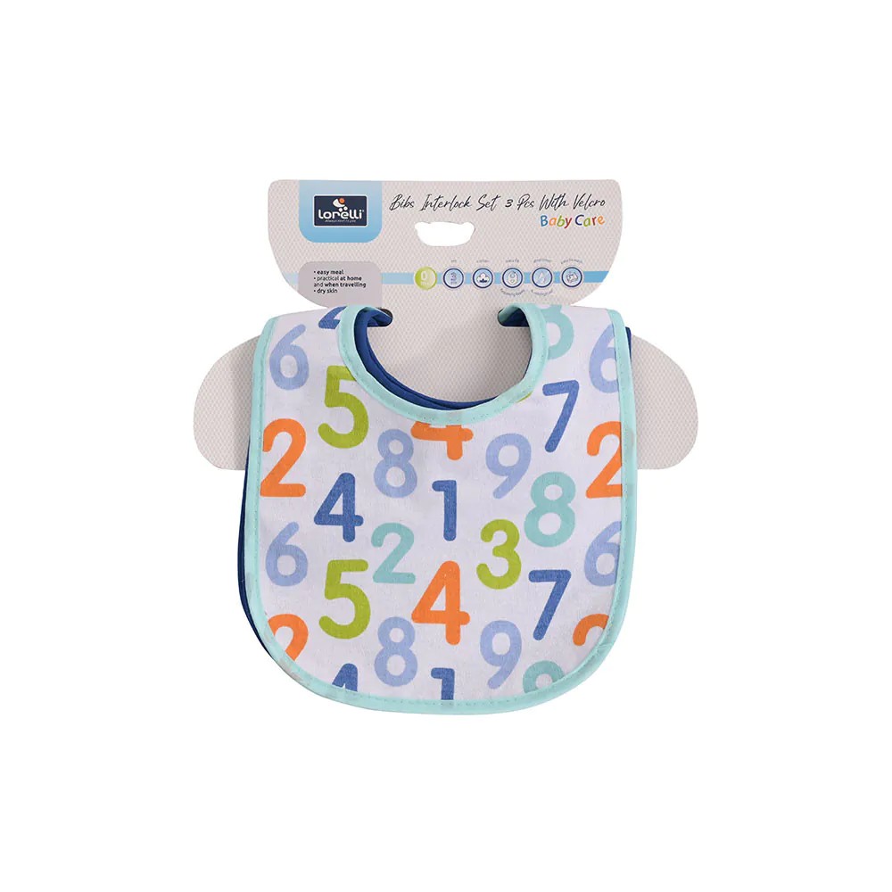 Set 3 bavete pentru bebelusi Lorelli Baby Care Baietel - poza 1