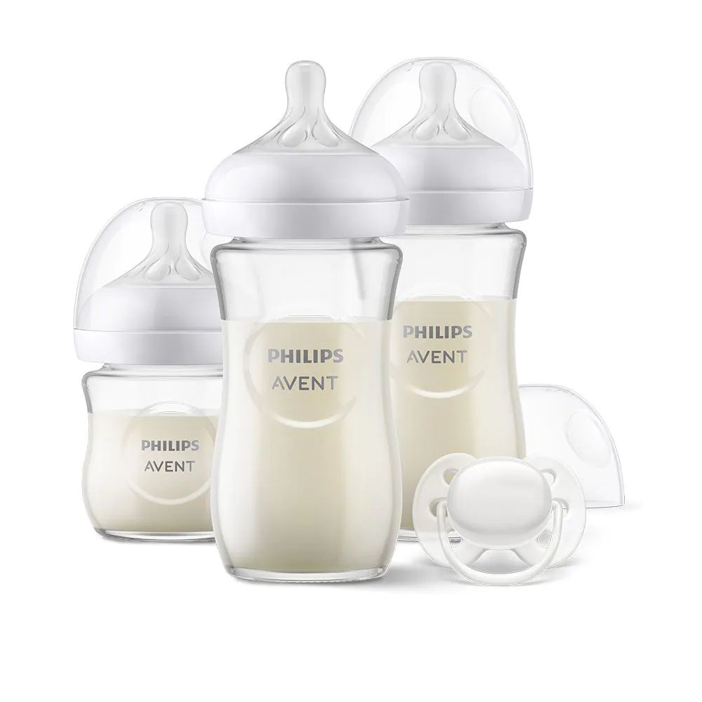 Set 3 biberoane din sticla Avent Natural Response - poza 2