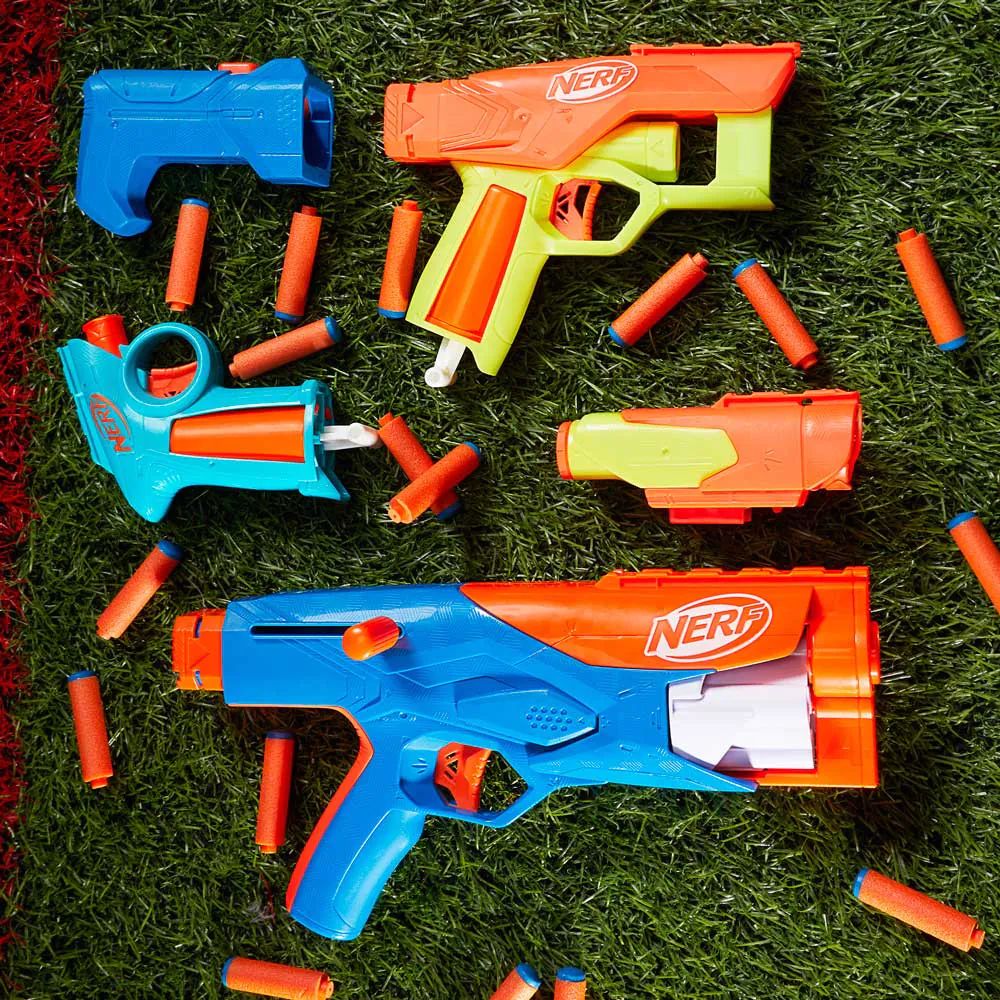 Set 3 Blastere cu 18 proiectile Nerf N Series Gear Up Pack - poza 3