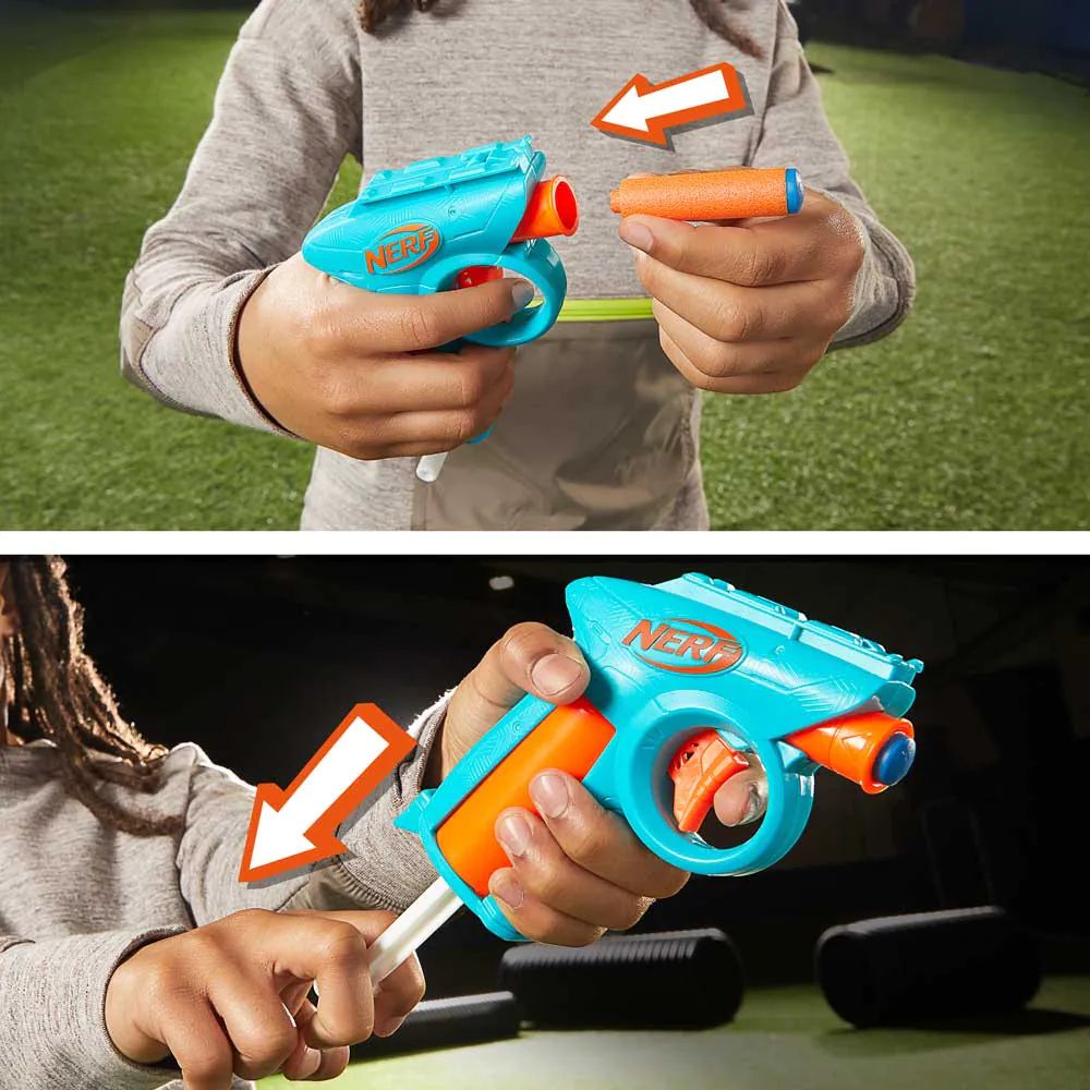 Set 3 Blastere cu 18 proiectile Nerf N Series Gear Up Pack - poza 4