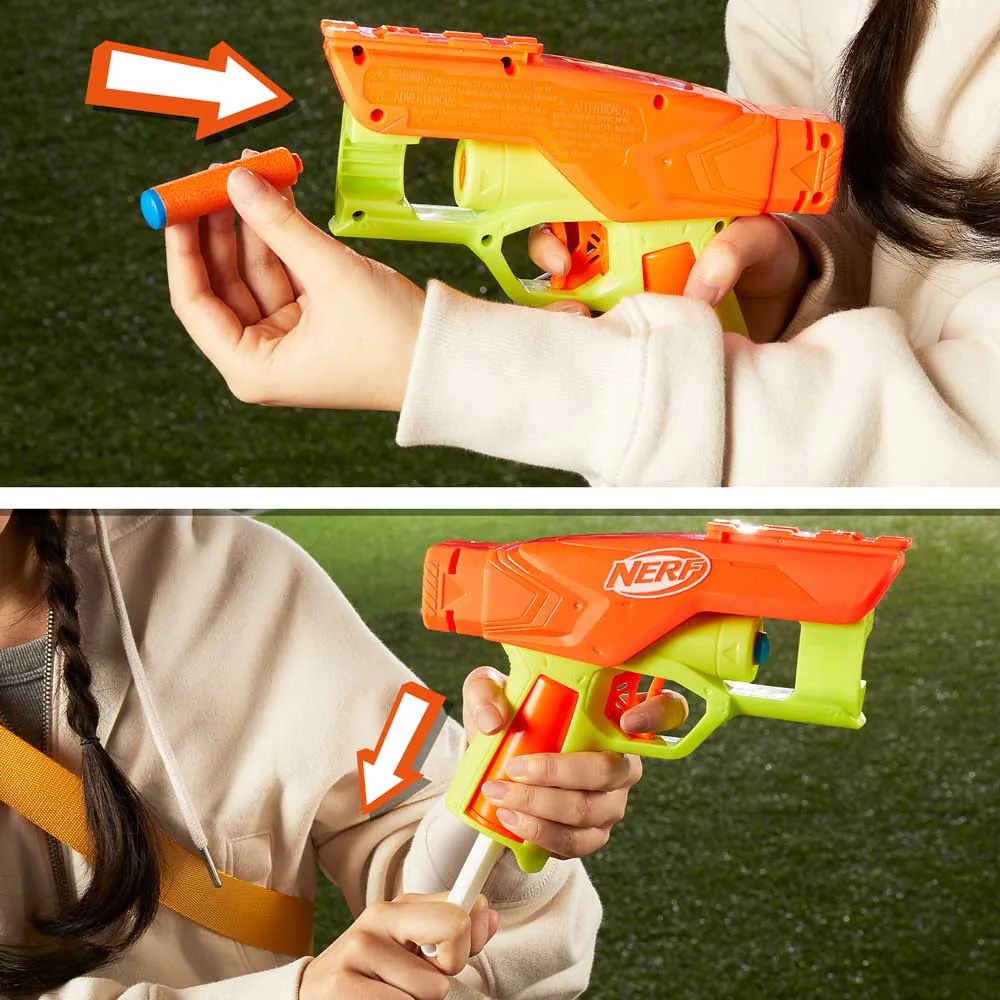 Set 3 Blastere cu 18 proiectile Nerf N Series Gear Up Pack - poza 5