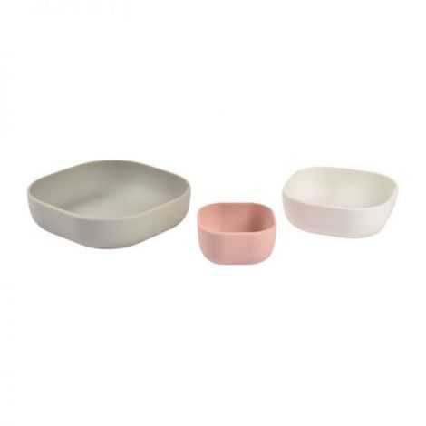 Set 3 boluri din silicon Beaba Velvet Grey - poza 2