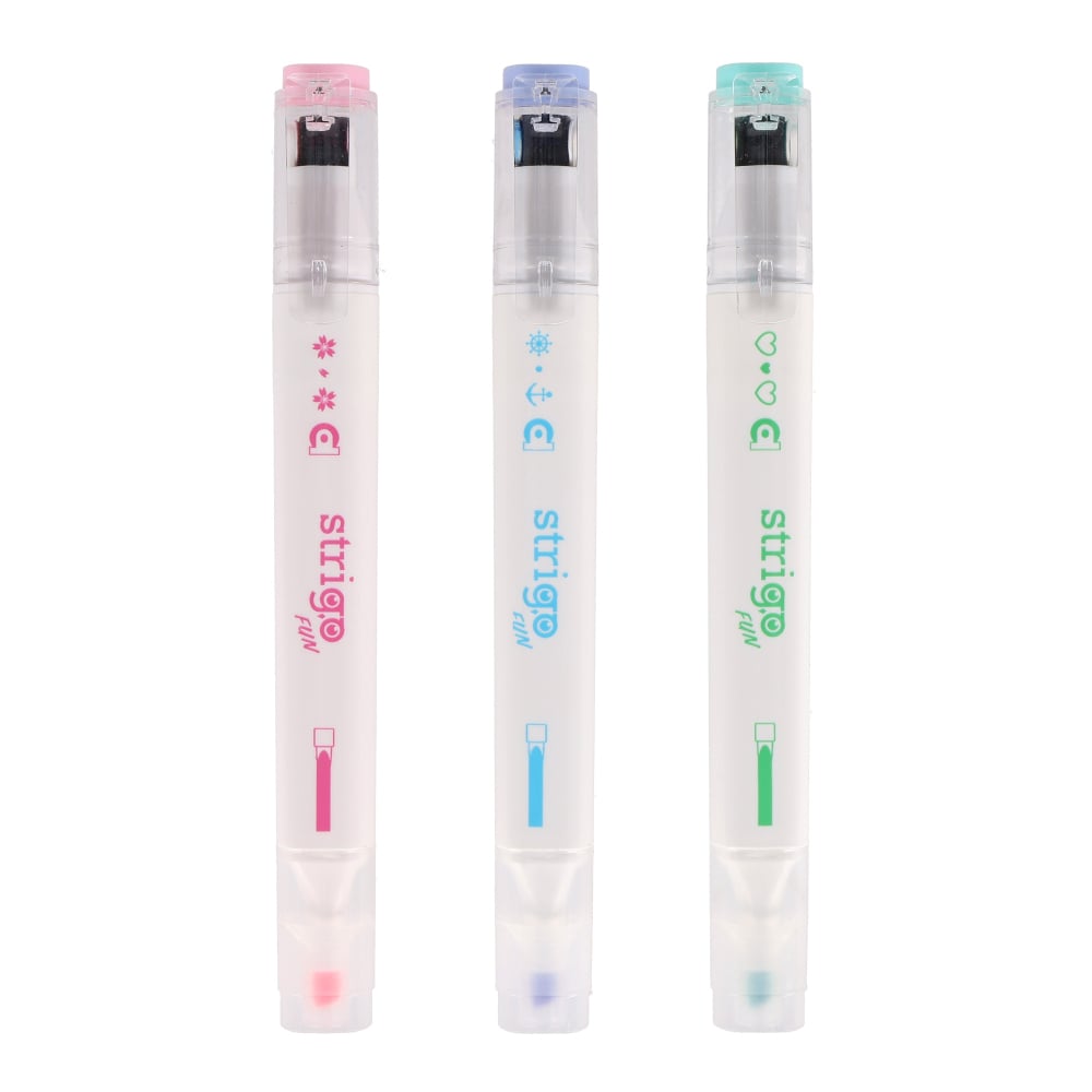 Set 3 Evidentiatoare 2 in 1 cu stampila pe rola , model Capybara