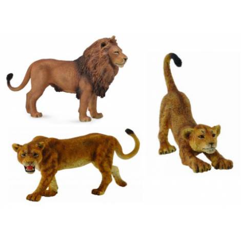 Set 3 figurine Familie de Lei Africani - poza 1